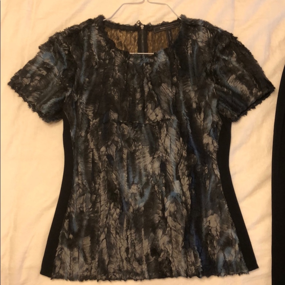 BCBG matching skirt and shirt outfit